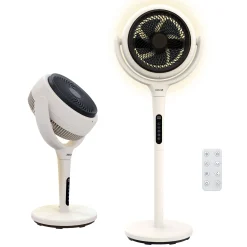 AirCraft LUME Quiet Air Circulator Fan with Remote & LED Backlight