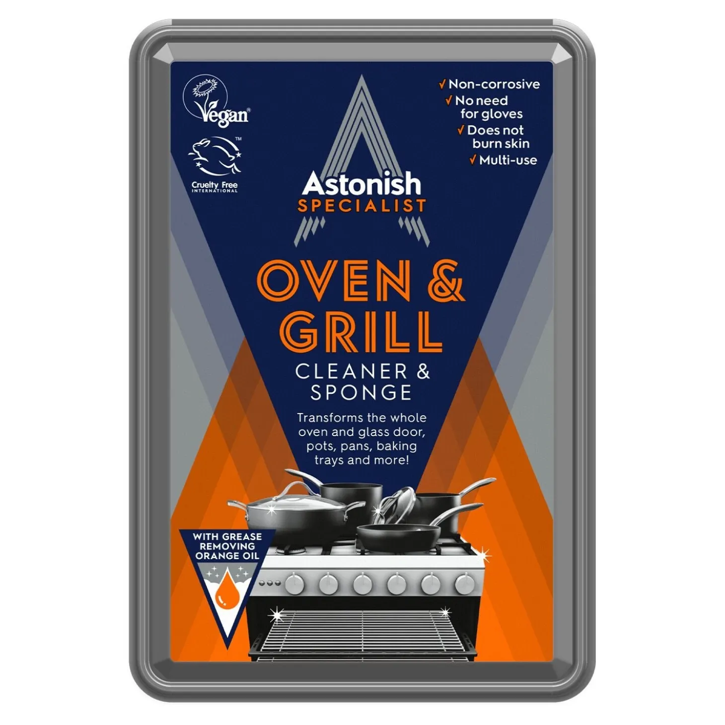 Astonish Oven and Grill Cleaner and Sponge 250g