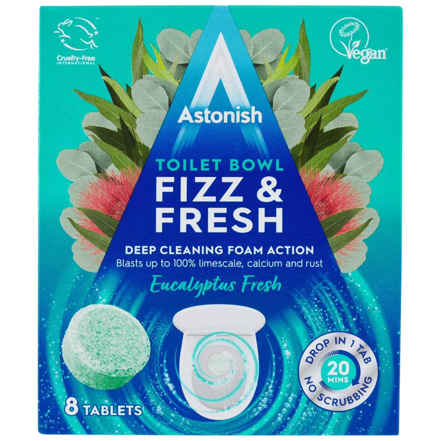 8 Astonish Toilet Bowl Fizz & Fresh Clean