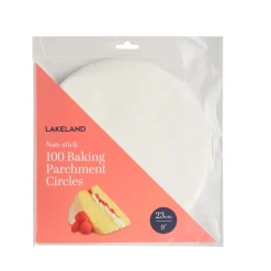 100 Baking Parchment Liner Paper Circles 23cm
