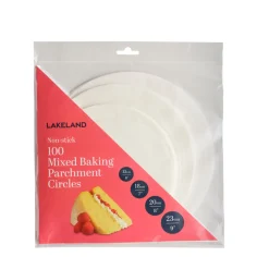 100 Baking Parchment Liner Paper Circles - Mixed Sizes