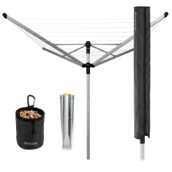 Brabantia 60M Lift-O-Matic Advance Rotary Airer Bundle