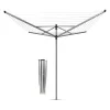 Brabantia 50m Lift-O-Matic Rotary Airer with Ground Spike