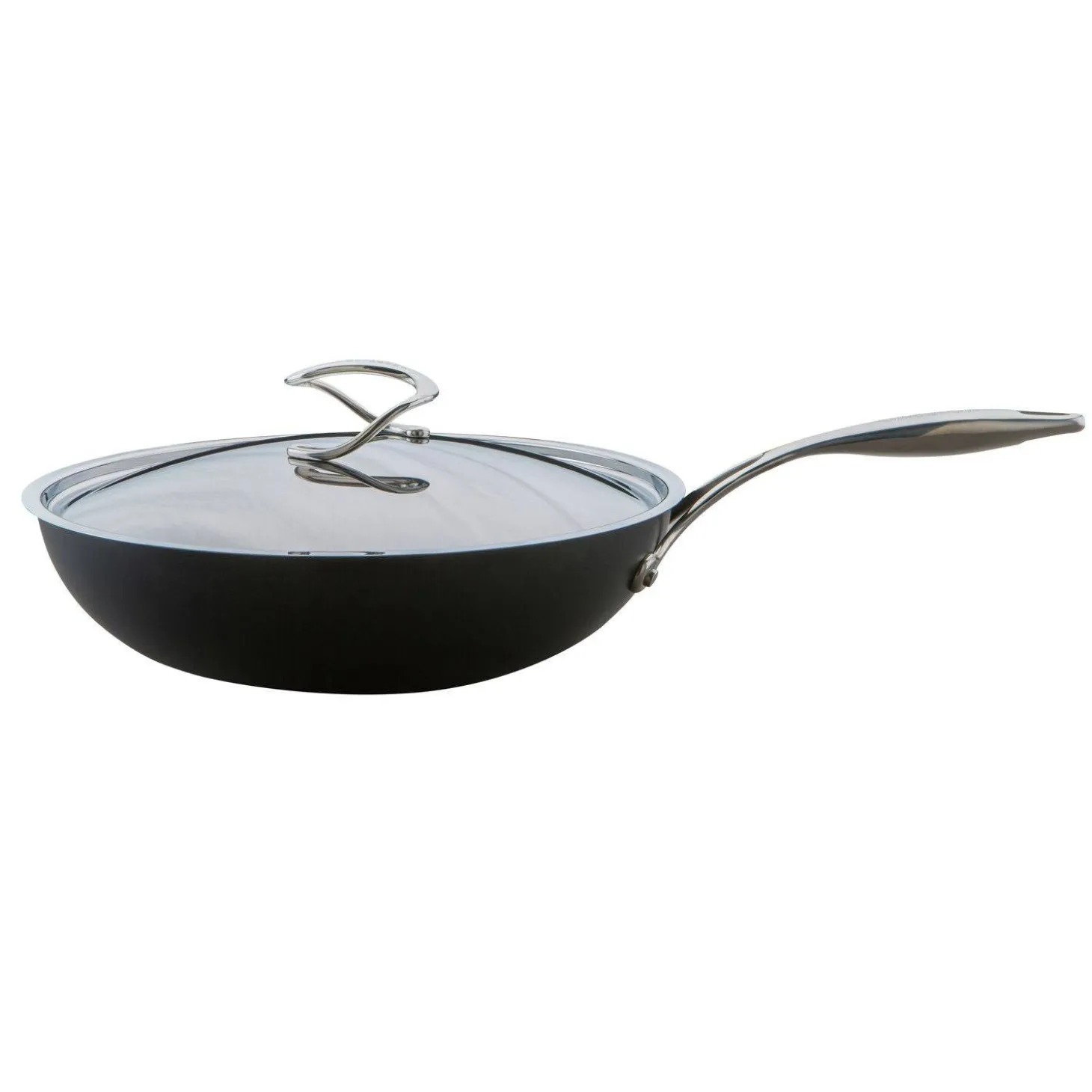 Circulon Style 30cm Hard Anodised Stir Fry Pan with Lid