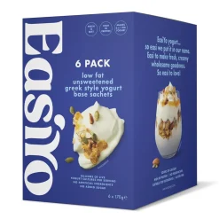 EasiYo Wellbeing Low Fat Greek Style Unsweetened Yoghurt Mix x 6