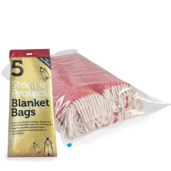 5 Extra Large Store & Protect Zip Seal Blanket Storage Bags