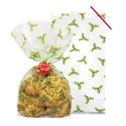 20 Holly Treat Bags
