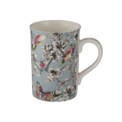 Hummingbird Floral Mug Duck Egg 300ml