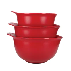 KitchenAid Set of 3 Mixing Bowls Red