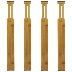Lakeland Bamboo Drawer Dividers Set of 4