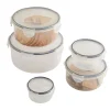 5 Lakeland Clip Round Nestable Storage Containers