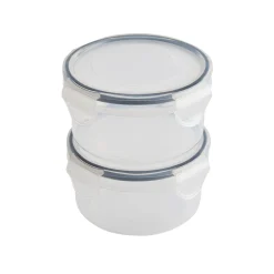 2 Lakeland Clip Snack Boxes 400ml