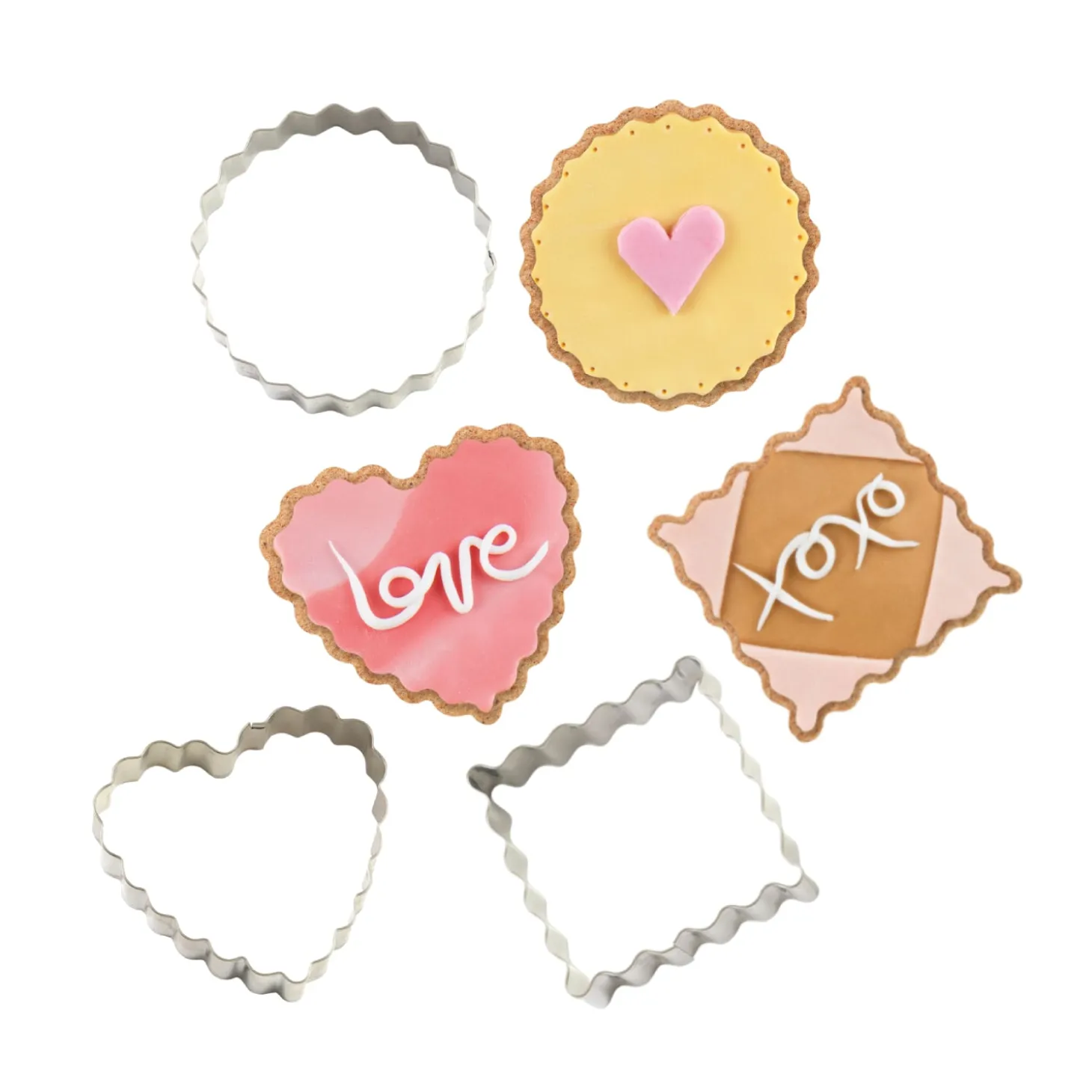 Lakeland Crimped Cookie Cutters – Set of 3