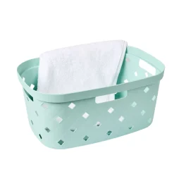 Lakeland Lattice 40L Laundry Basket – Baby Blue