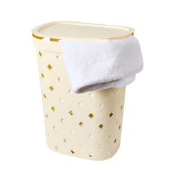 Lakeland Lattice 56L Laundry Bin – Beige
