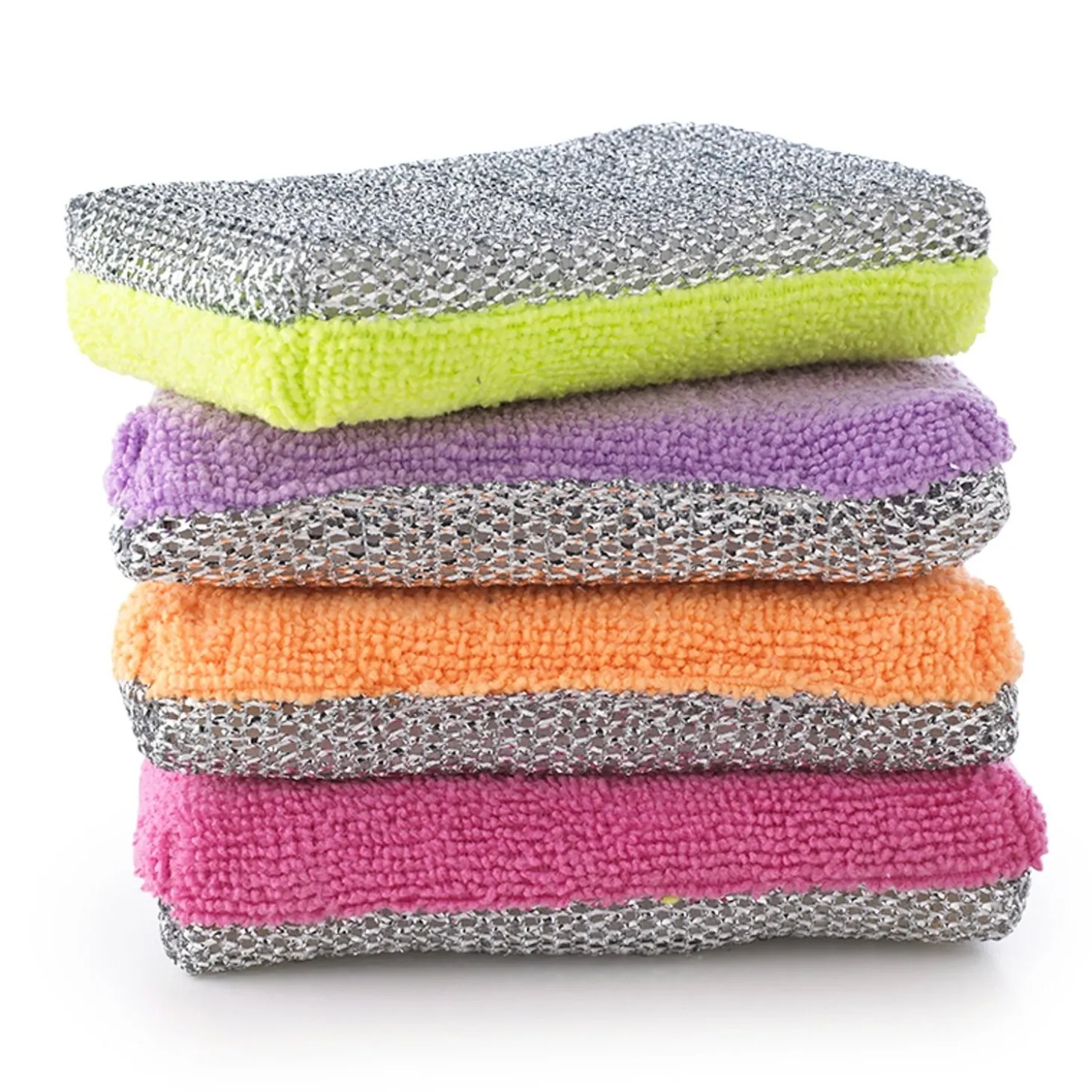 4 Lakeland Microfibre Dual Kitchen Sponges