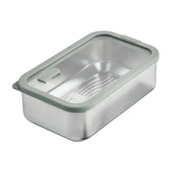 Lakeland Microwave-Safe Stainless Steel Food Container 1L