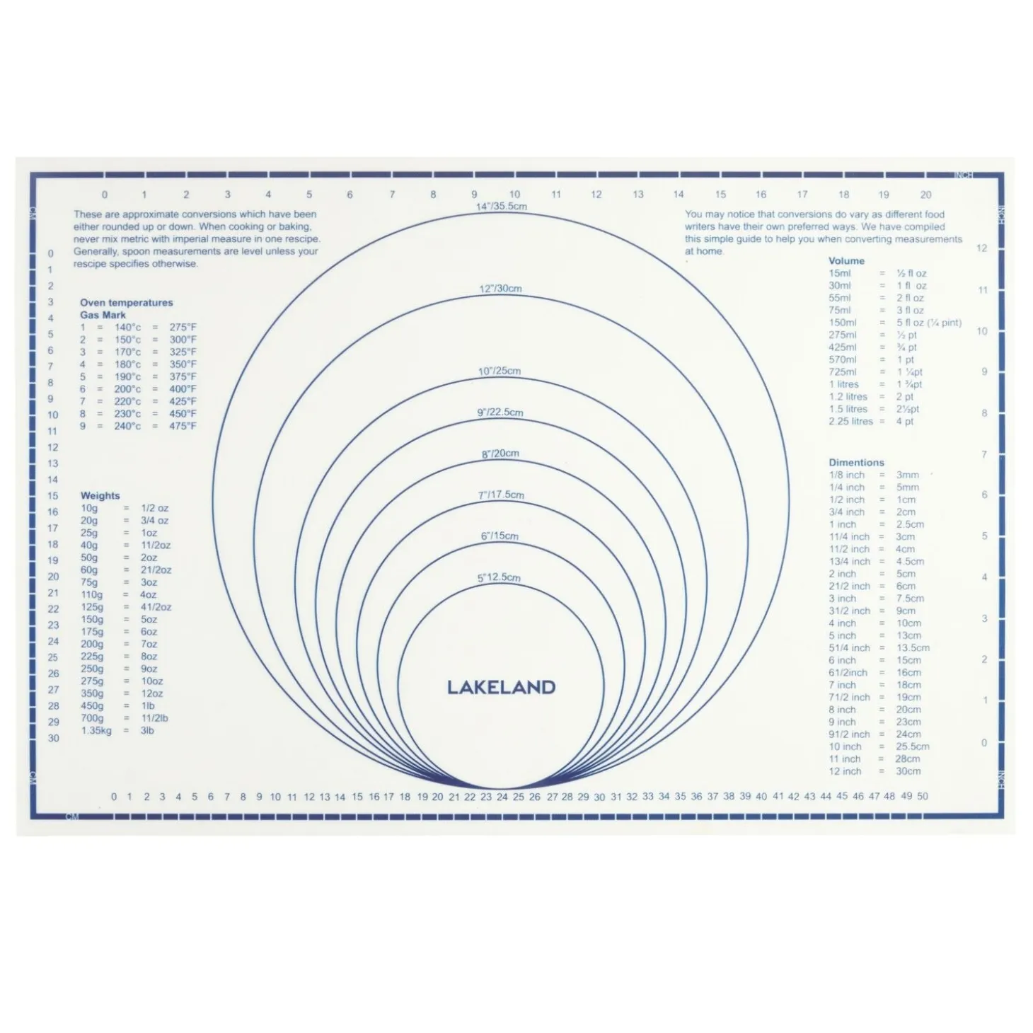 Lakeland Non-Slip Pastry Mat
