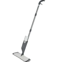 Lakeland Spray Mop with 2 Aluminium Bottles Grey and White