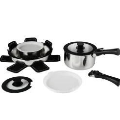 Lakeland Stainless Steel 14-Piece Easy Store Pan Set