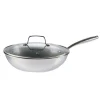 Lakeland Tri-Clad 28cm Wok with Glass Lid
