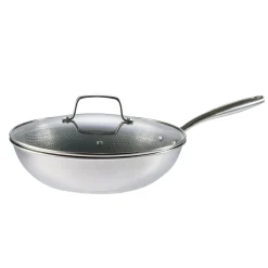 Lakeland Tri-Clad 28cm Wok with Glass Lid