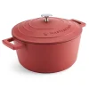 MasterClass 24cm Cast Aluminium Casserole Dish Red