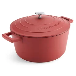 MasterClass 24cm Cast Aluminium Casserole Dish Red