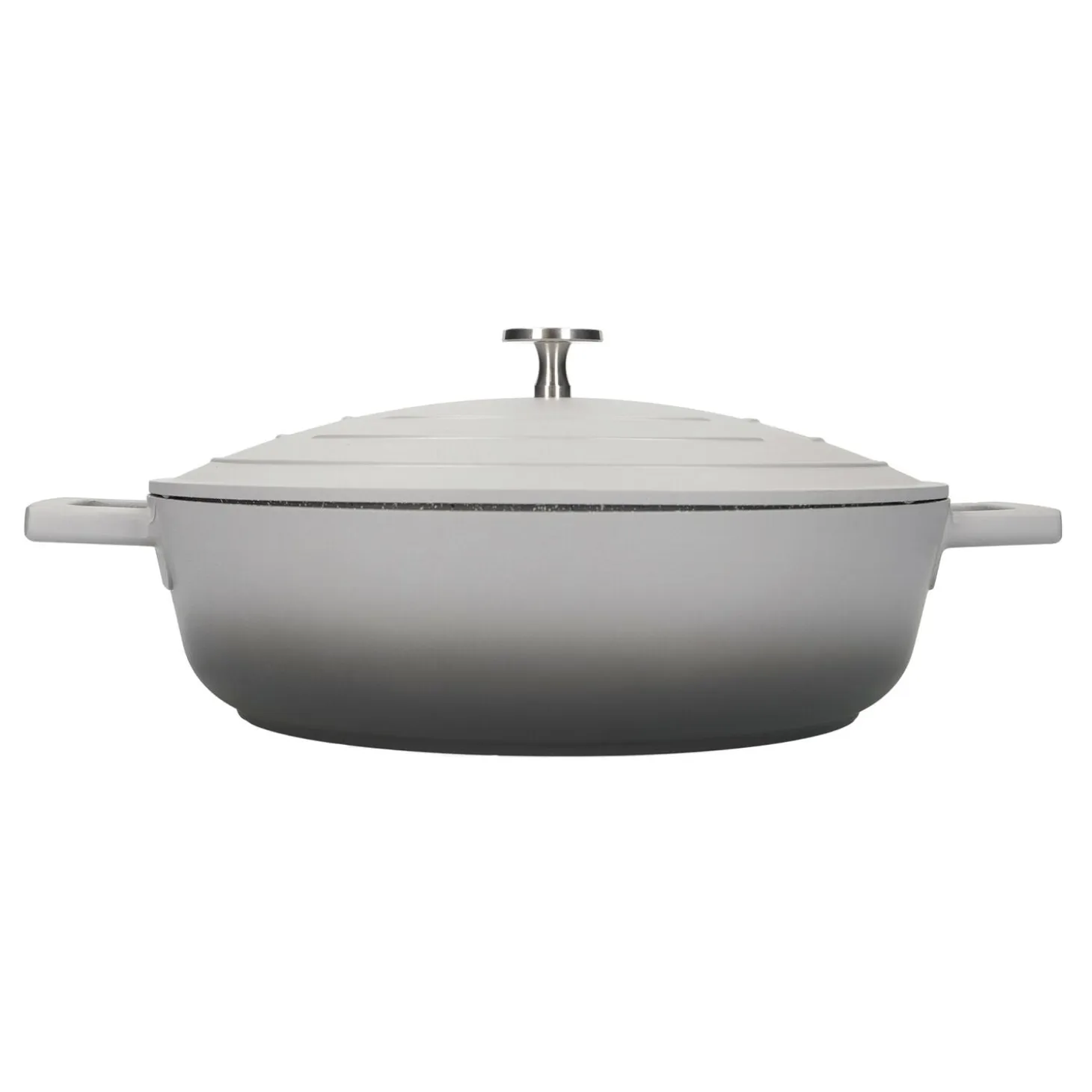 MasterClass 28cm Cast Aluminium Shallow Casserole Dish Grey Ombre
