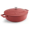 MasterClass 28cm Cast Aluminium Shallow Casserole Dish Red