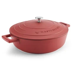 MasterClass 28cm Cast Aluminium Shallow Casserole Dish Red