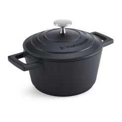 MasterClass 16cm Cast Aluminium Casserole Dish Black