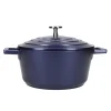 MasterClass 20cm Cast Aluminium Casserole Dish Blue