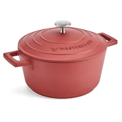 MasterClass 20cm Cast Aluminium Casserole Dish Red