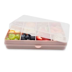 Melii Snackle Box Regular with 12 Compartments - Pink