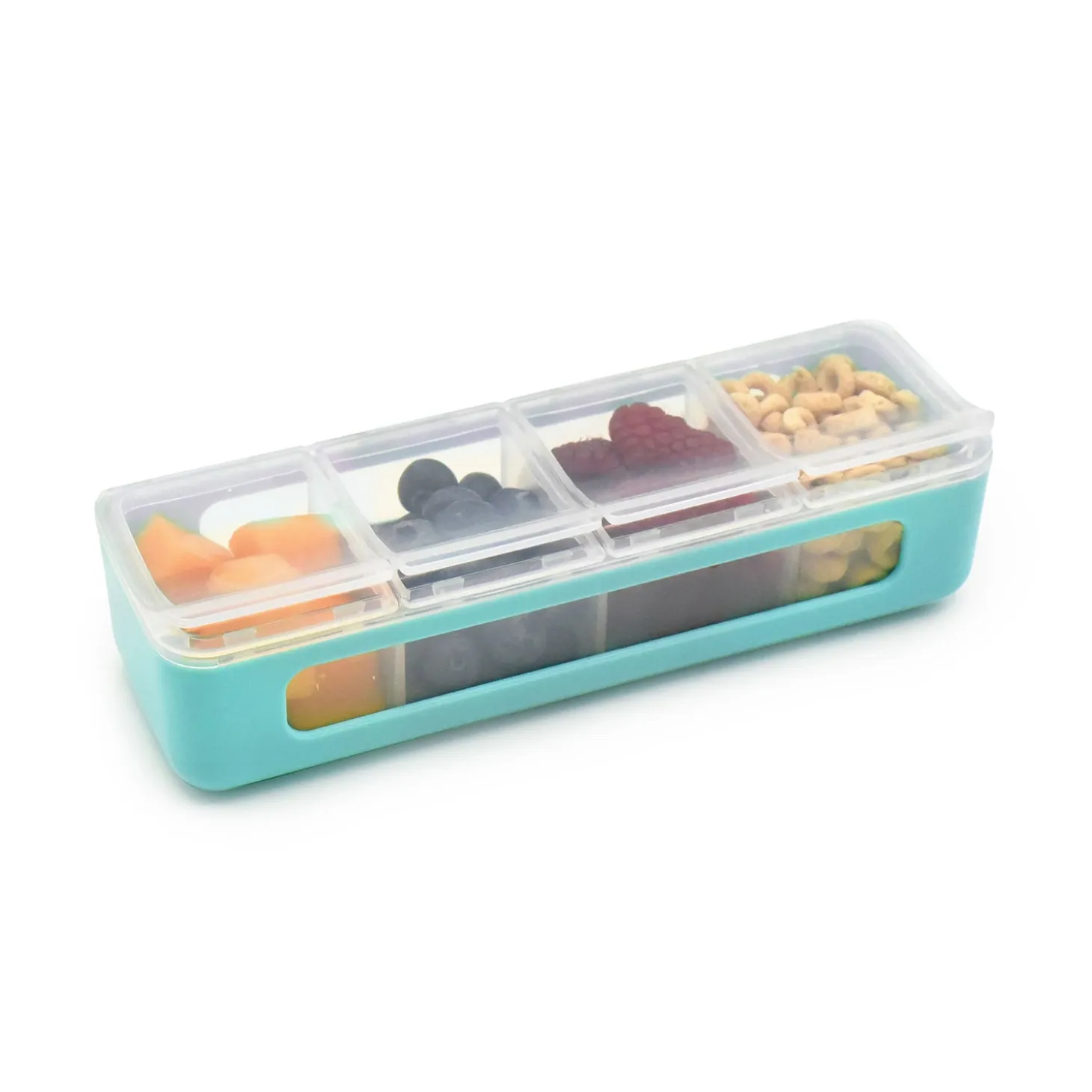 Melii Snackle Box with 4 Compartments - Blue