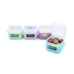Melii Snap & Go Cubes Snack Boxes – Pack of 4.