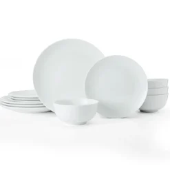 Mikasa Chalk 12-piece Porcelain Dinner Set