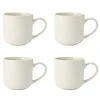 4 Mikasa Cranborne Stoneware Mugs 320ml