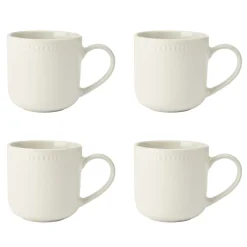 4 Mikasa Cranborne Stoneware Mugs 320ml