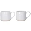 2 Mikasa Stoneware Cosy Mugs 380ml
