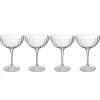 4 Mikasa Treviso Champagne Coupe Glasses 300ml