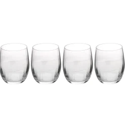 4 Mikasa Treviso Stemless Glasses 350ml