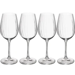 4 Mikasa Treviso White Wine Glasses 350ml