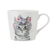 Mikasa x Tipperleyhill 380ml Fine China Mug, Cat