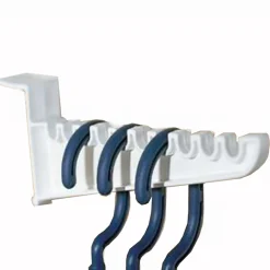 2 Over Door Plastic Ironing Hooks - Holds 10 Hangers