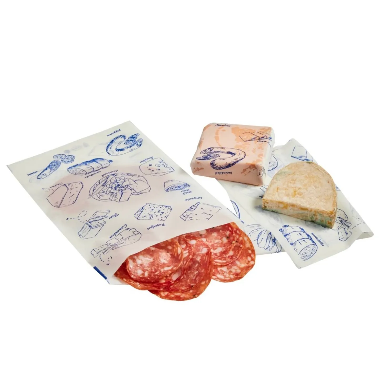 OVTENE Cheese and Charcuterie Storage Sheets and Bags – Pack of 20