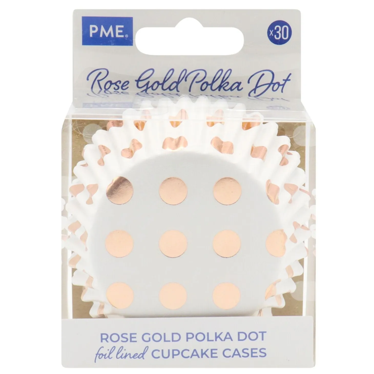 PME Rose Gold Dot Foil Cupcake Cases