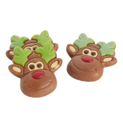 10 Reindeer Chocolate Cake Toppers 150g