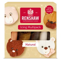 Renshaw Ready To Roll Coloured Icing - 5 x 100g Natural Tones